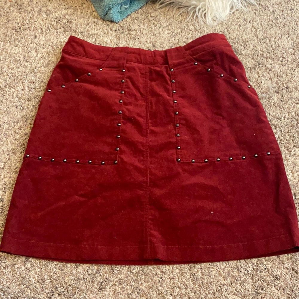 Maroon Skirt